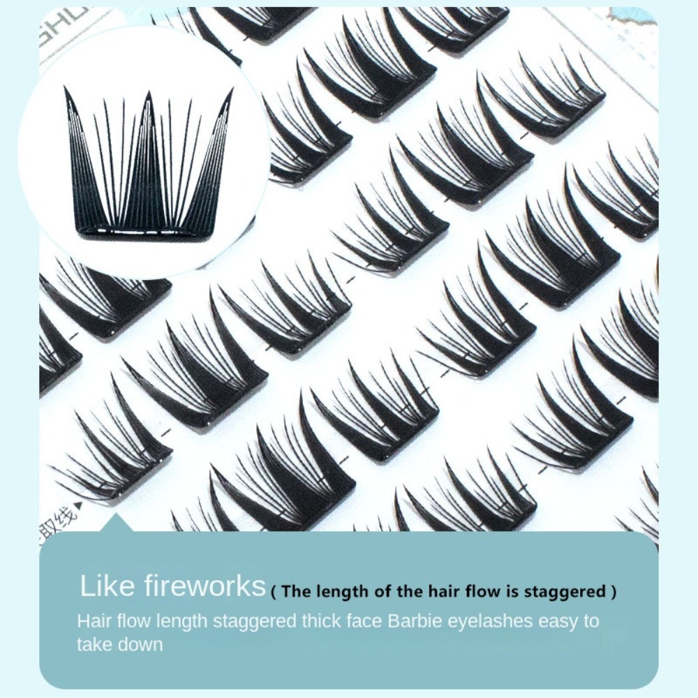 Eyelash Extension For Men - Fashion Fluffy No-Glue False Eyelashes Self