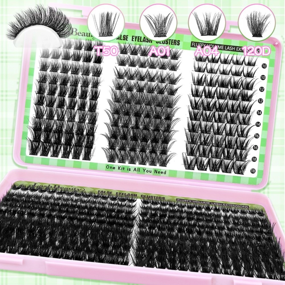 Eyelash Extension Cluster - Natural Look False Eyelashes Wispy Style