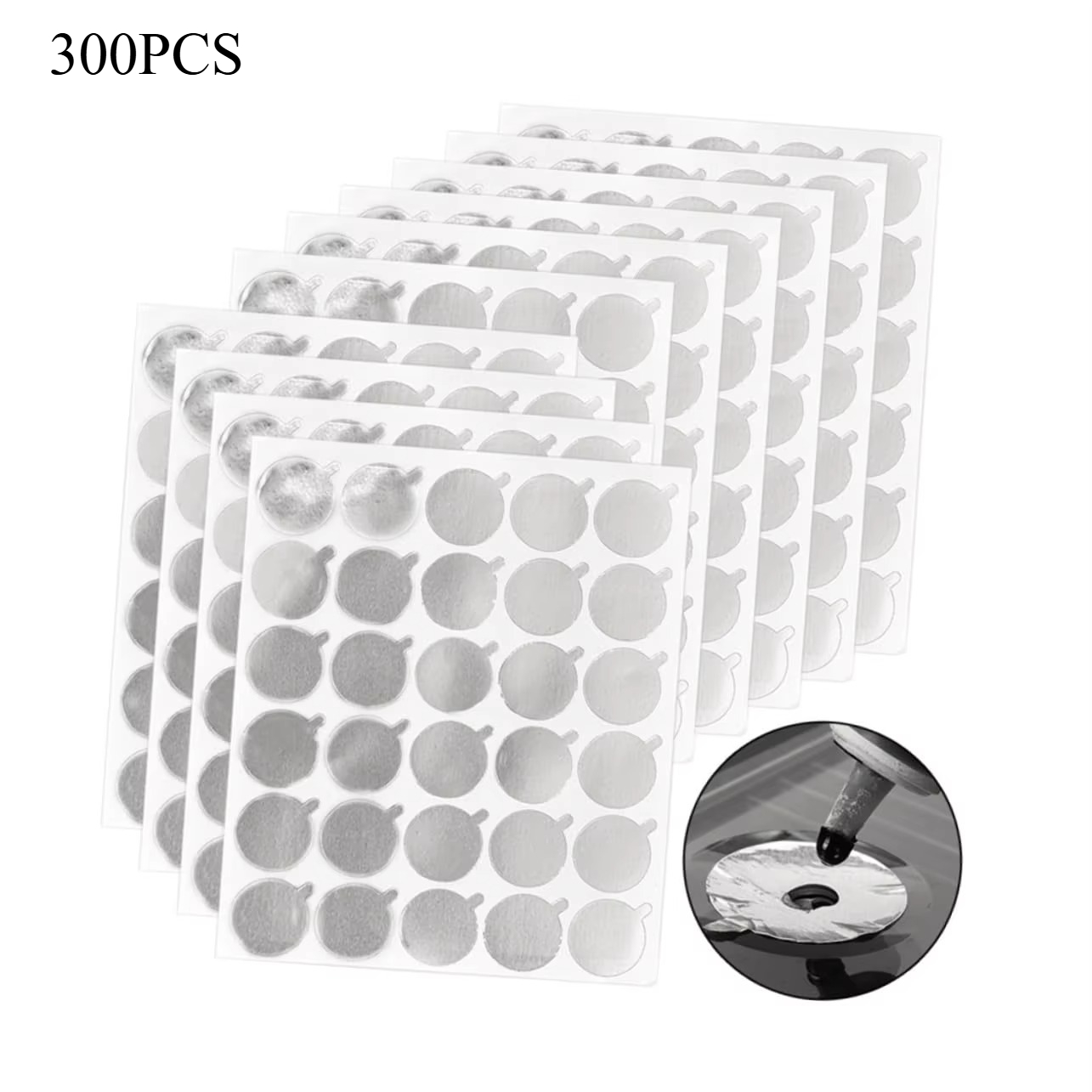 Eyelash Extension Maps - 300pcs Foil Sticker Pads(10 Sheets) Eyelash