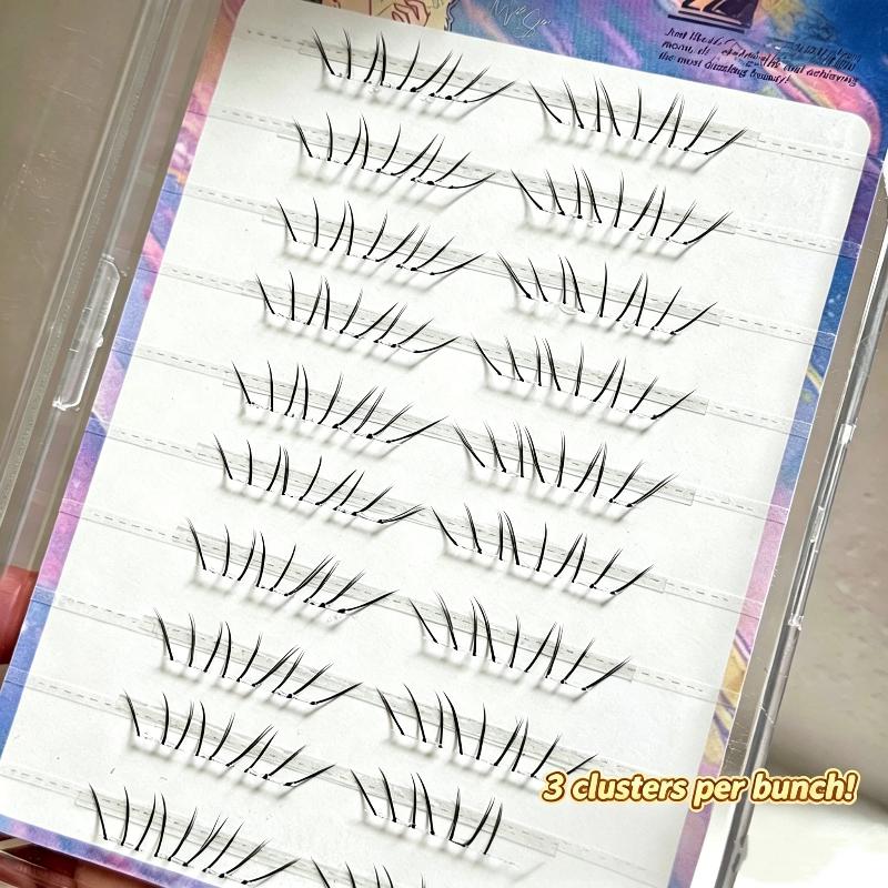 Eyelash Extension Cluster - Natural Comic Lower Lash Extension Clusters