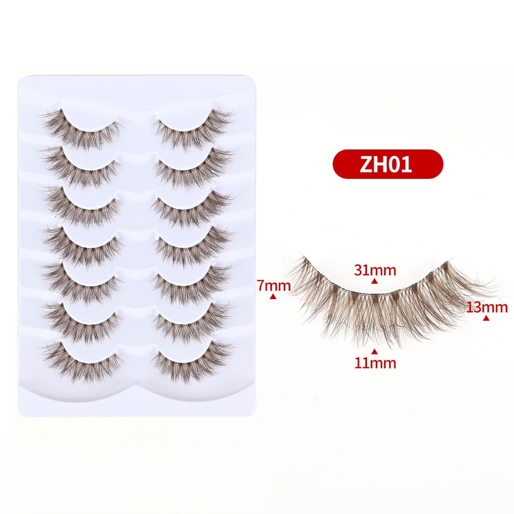 Eyelash Extension Cat Eye Wispy - 7 Pairs Simulation Eye Eyelashes Lash