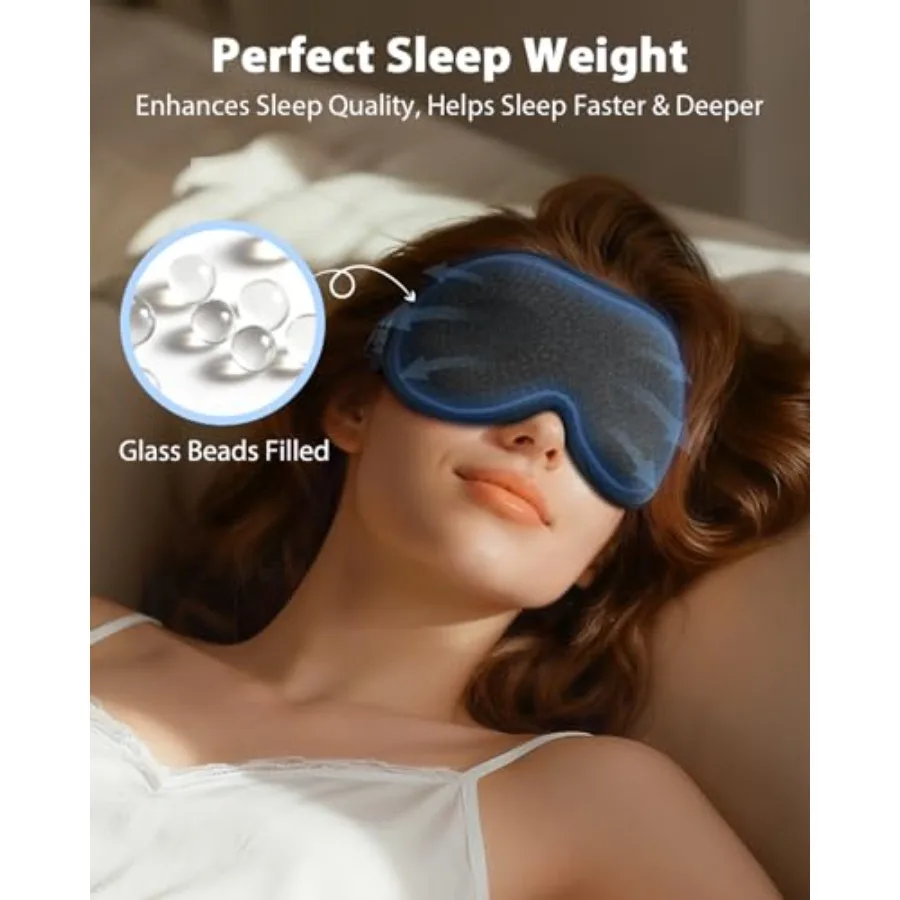 Eyelash Extension For Men - Weighted Sleep Mask 100% Blackout Eye