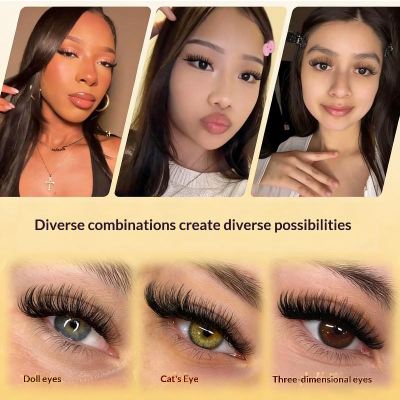 Eyelash Extension Cluster - New DIY Lashes Extension Kit Glue-free