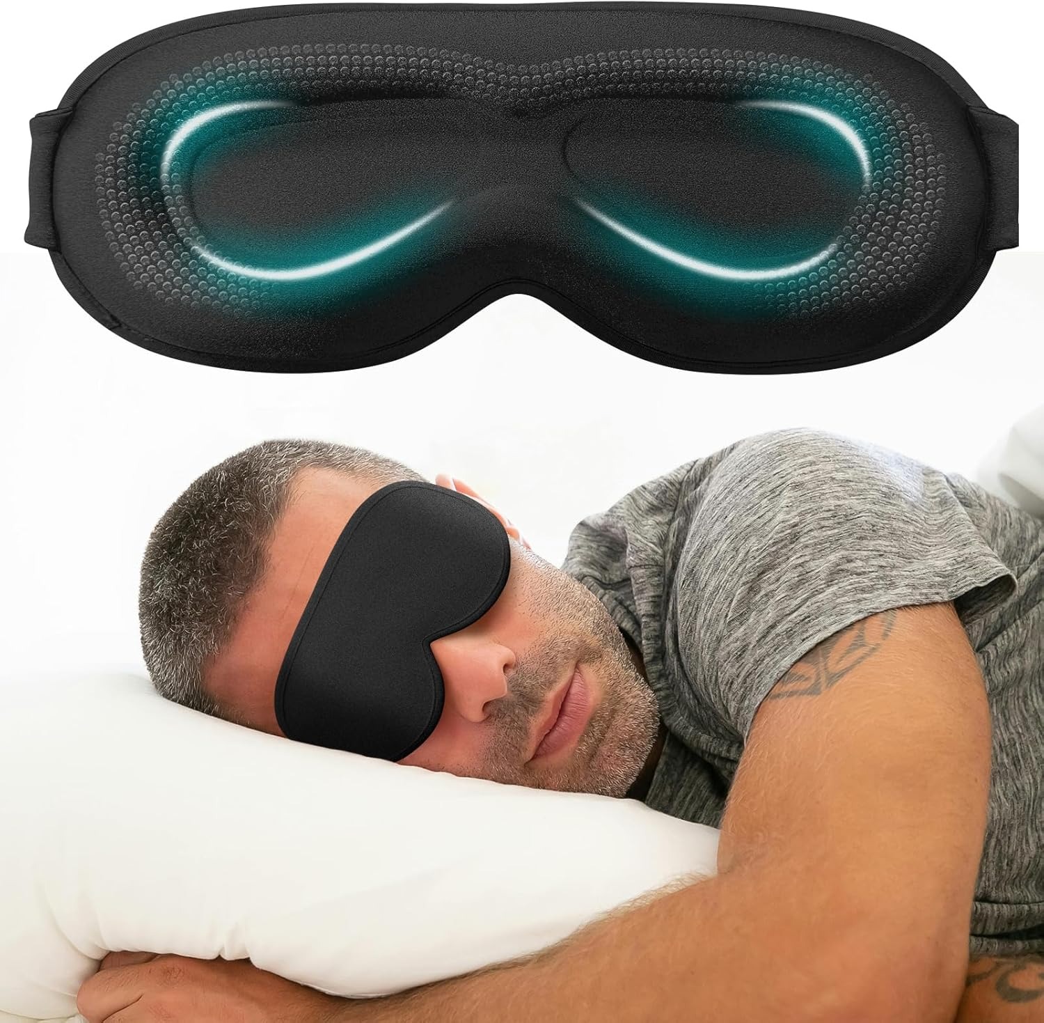 Eyelash Extension For Men - Eye Mask Cover for Sleeping -