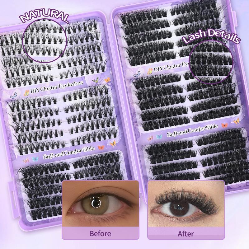 Eyelash Extension Single Lash - 3D Fluffy Curled European Style False