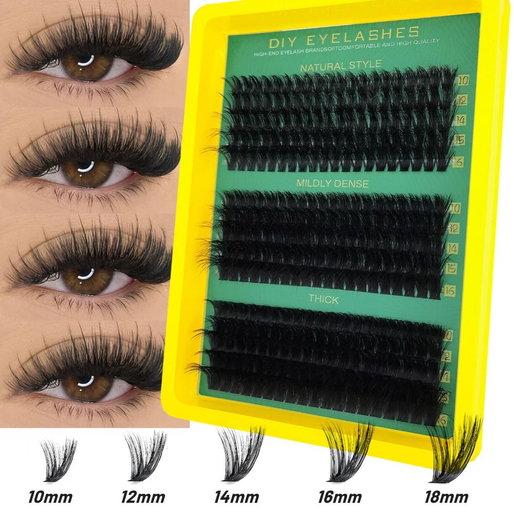 Eyelash Extension Cluster - Natural Look False Eyelashes Bond and