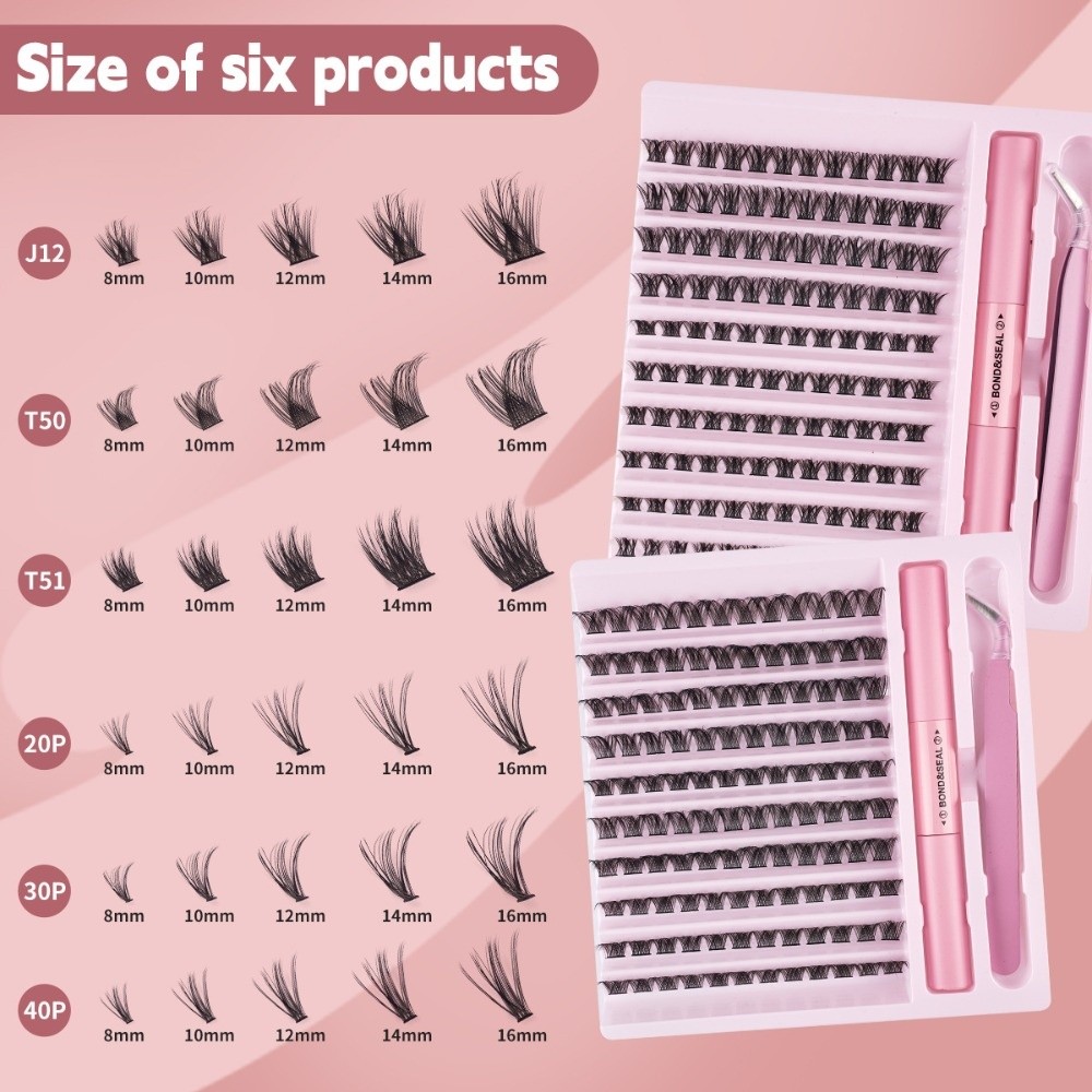 Eyelash Extension Wispy - High Quality Bond and Seal False