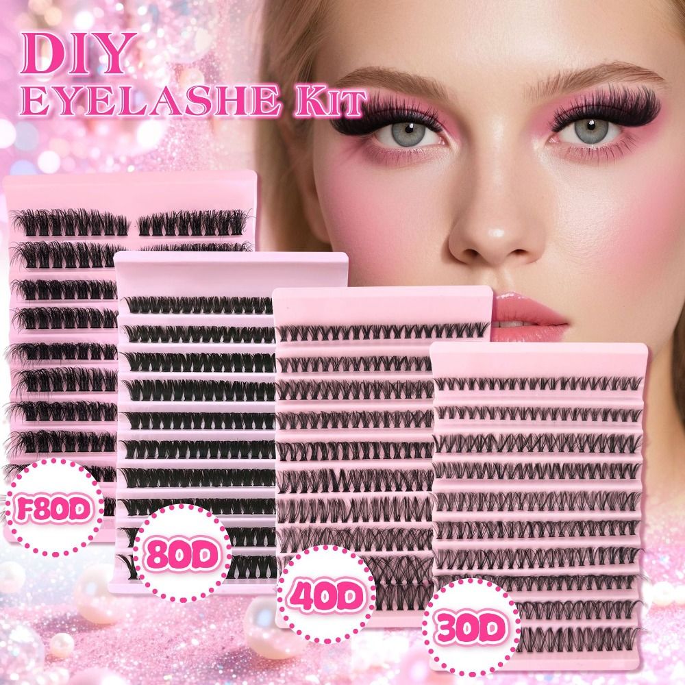 Eyelash Extension Cluster - Natural Look False Eyelashes Wispy Style
