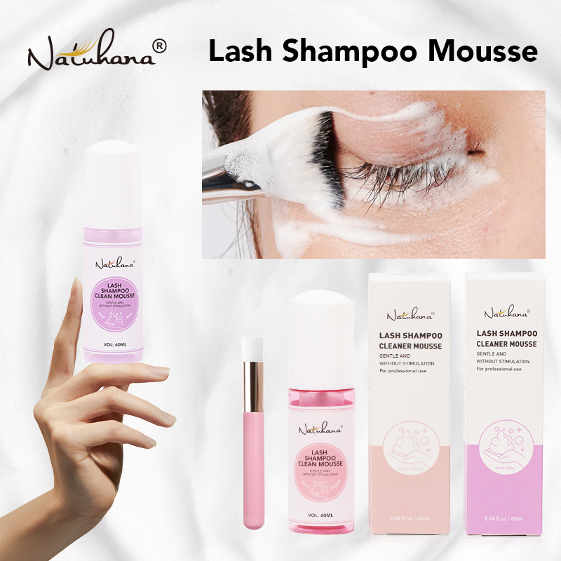 Eyelash Extension No 9 - Natuhana 60ml Eyelash Extension Shampoo Mousse