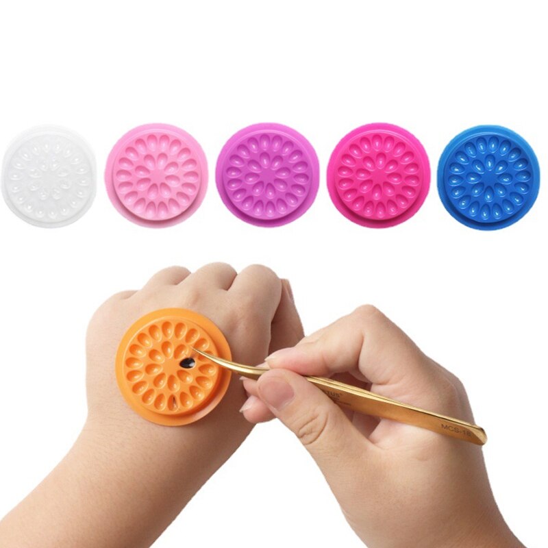 Eyelash Extension Maps - 100pcs Eyelash Glue Holder Eyelashes Extension