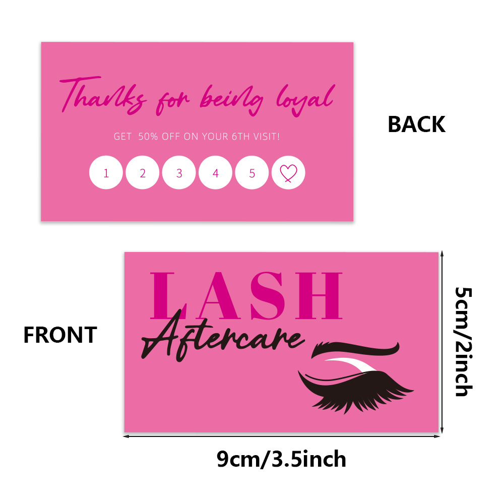 50pcs Shining Eyelash Business - Eyelash Extension Menu recension och pris