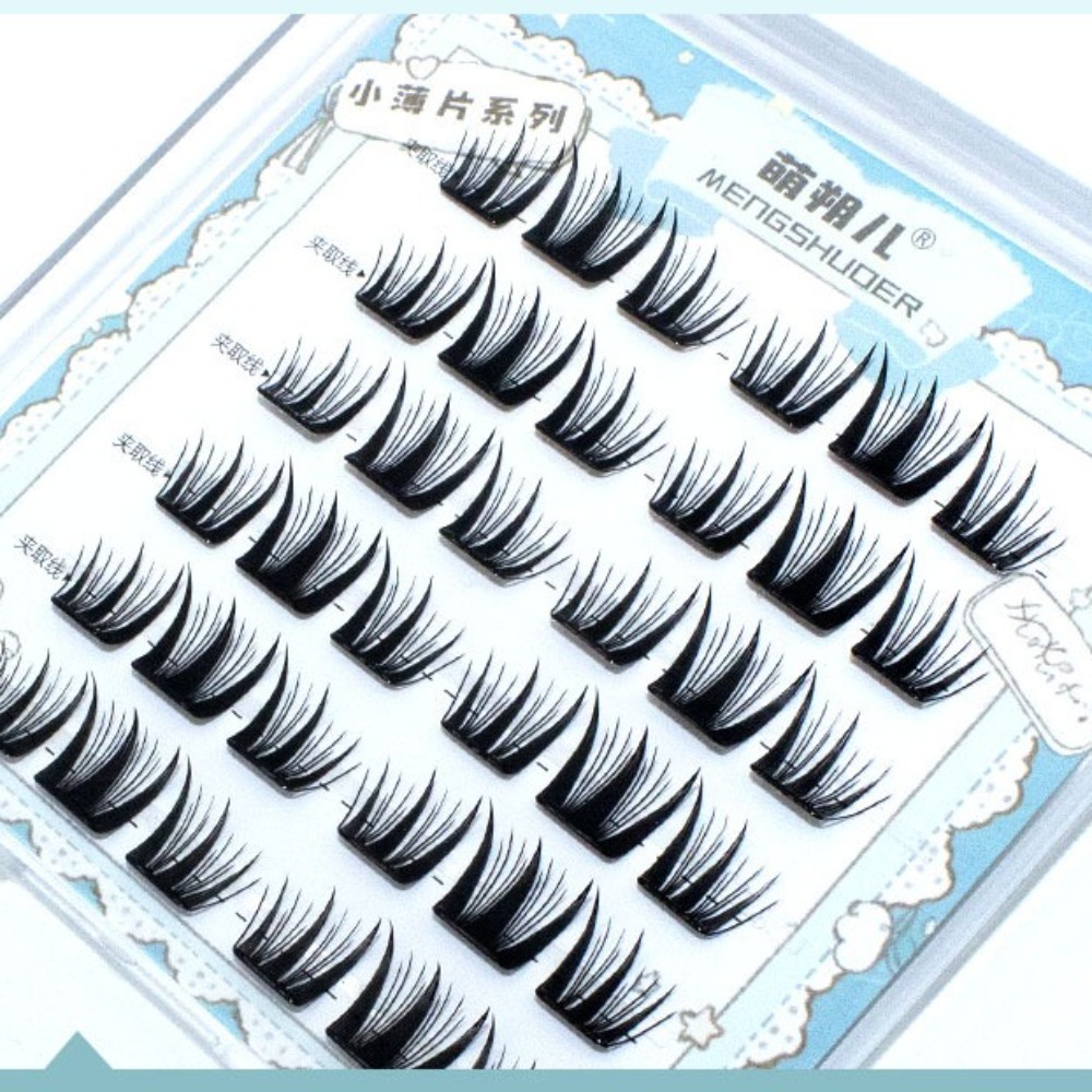 Fashion Fluffy No-Glue False E - Eyelash Extension For Men recension och pris
