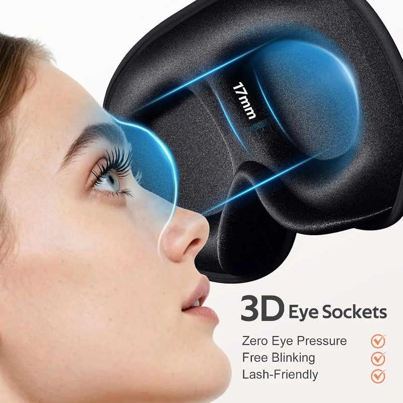 Silk Eye Mask for Light Blocki - Eyelash Extension For Men recension och pris