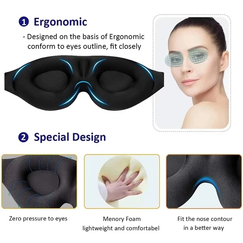 Silk Eye Mask for Light Blocki - Eyelash Extension For Men recension och pris