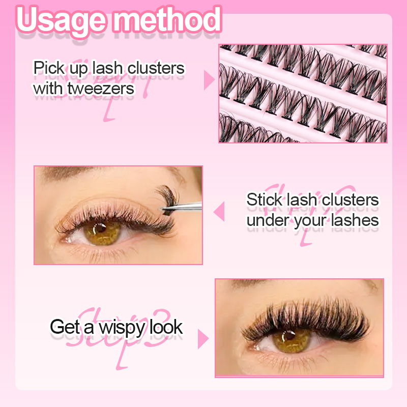 Individual Lashes Eyelash tuft - Eyelash Extension Cluster recension och pris