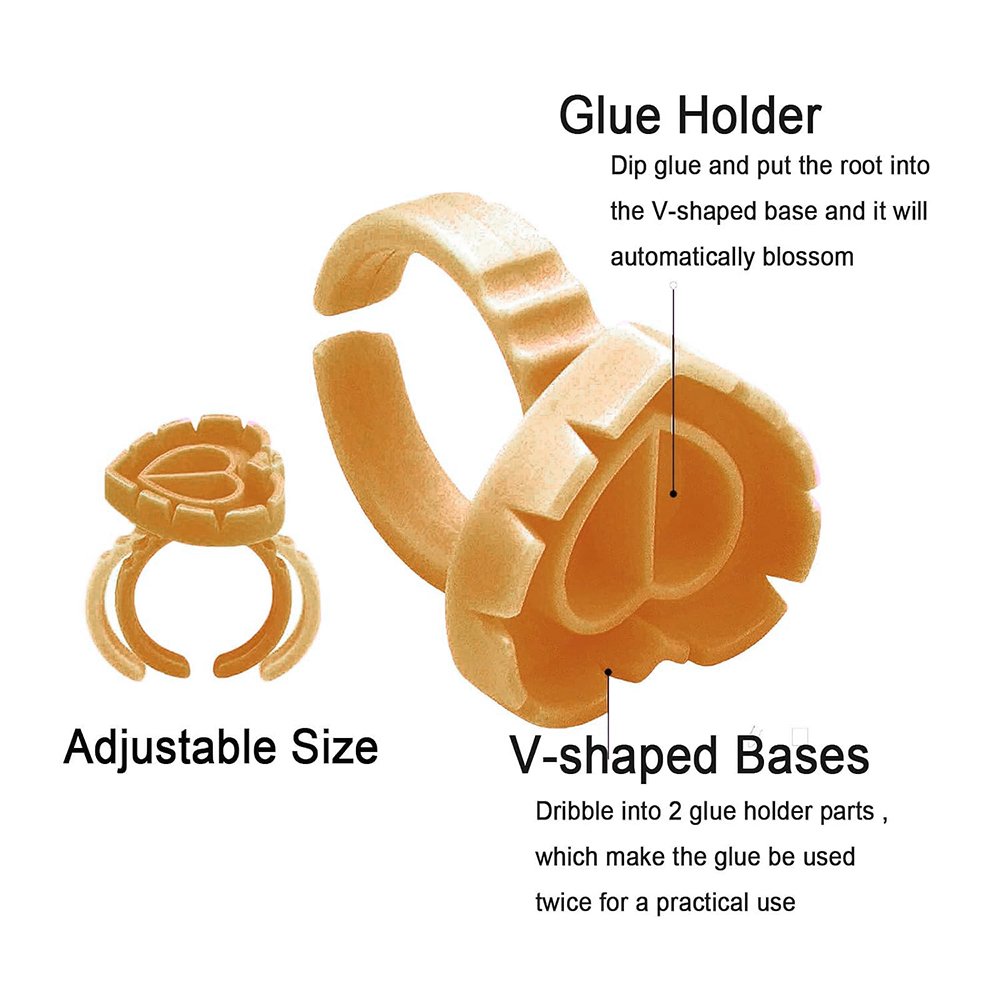 500PCS Glue Rings for Lash Ext - Eyelash Extension Maps recension och pris