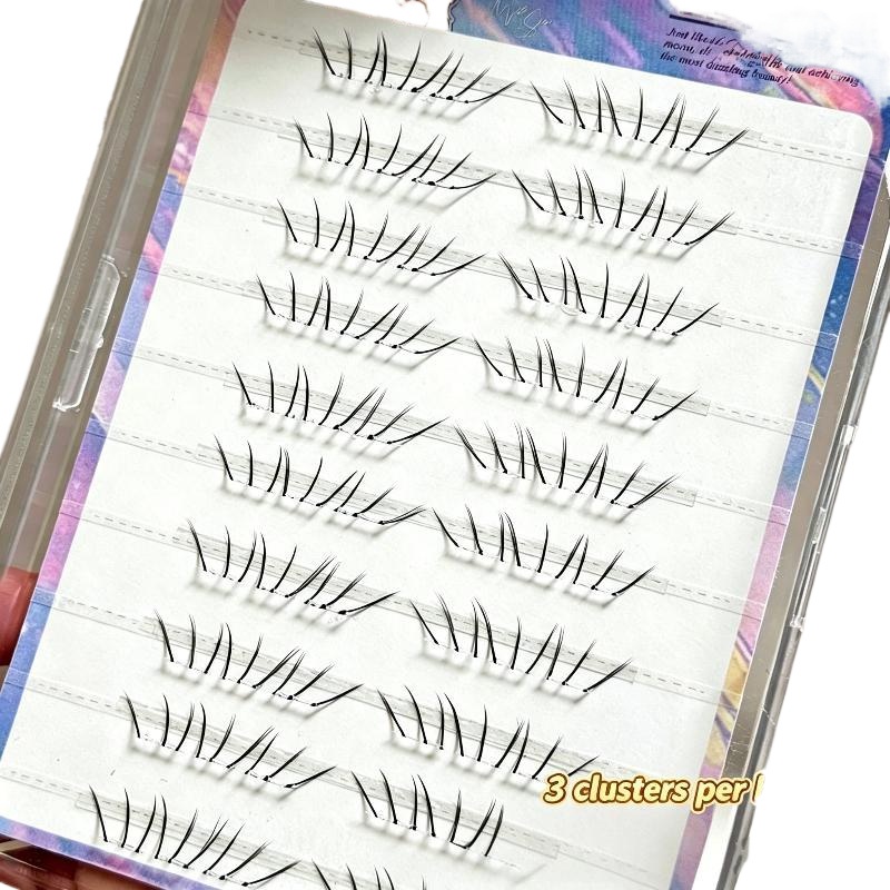 1 Set Comic Lower Lash Extensi - Eyelash Extension Cluster recension och pris
