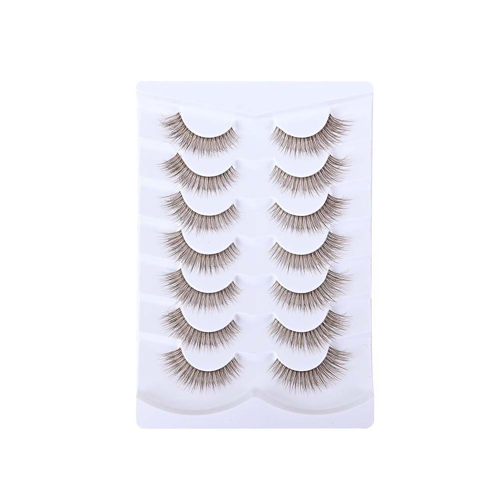 7 Pairs Simulation Eye Eyelash - Eyelash Extension Cat Eye Wispy recension och pris