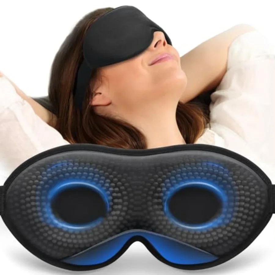 Weighted Sleep Mask 100% Black - Eyelash Extension For Men recension och pris