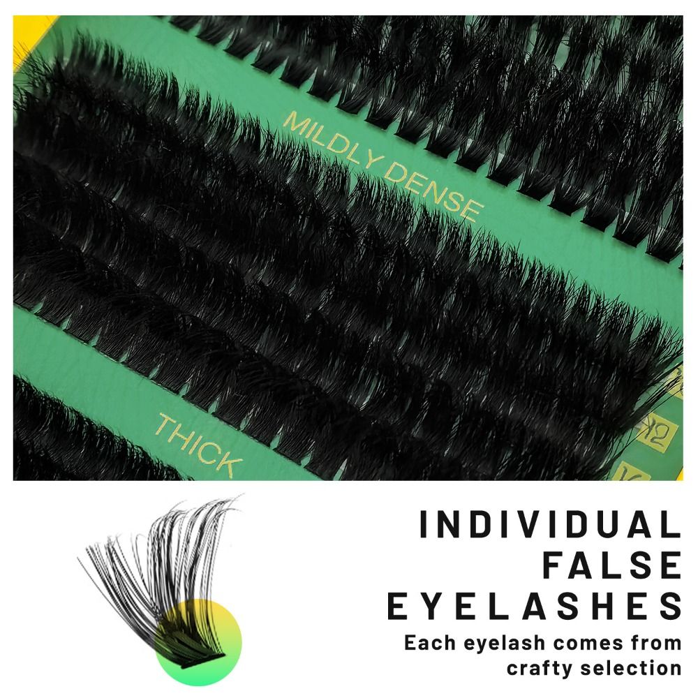 Natural Look False Eyelashes B - Eyelash Extension Cluster recension och pris