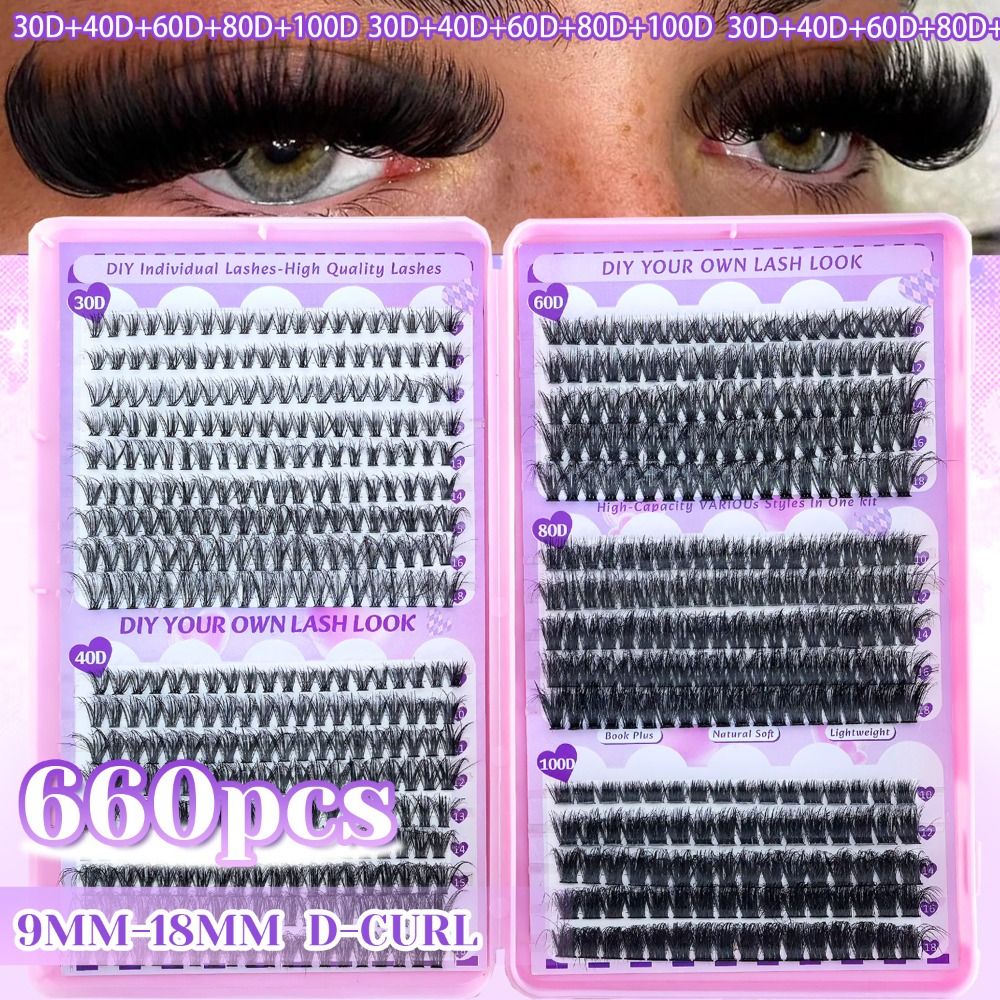 9-18mm Length False Eyelashes  - Eyelash Extension Wispy recension och pris