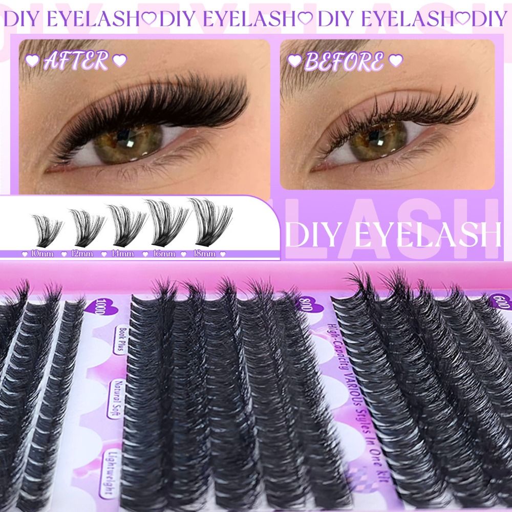 9-18mm Length False Eyelashes  - Eyelash Extension Wispy recension och pris