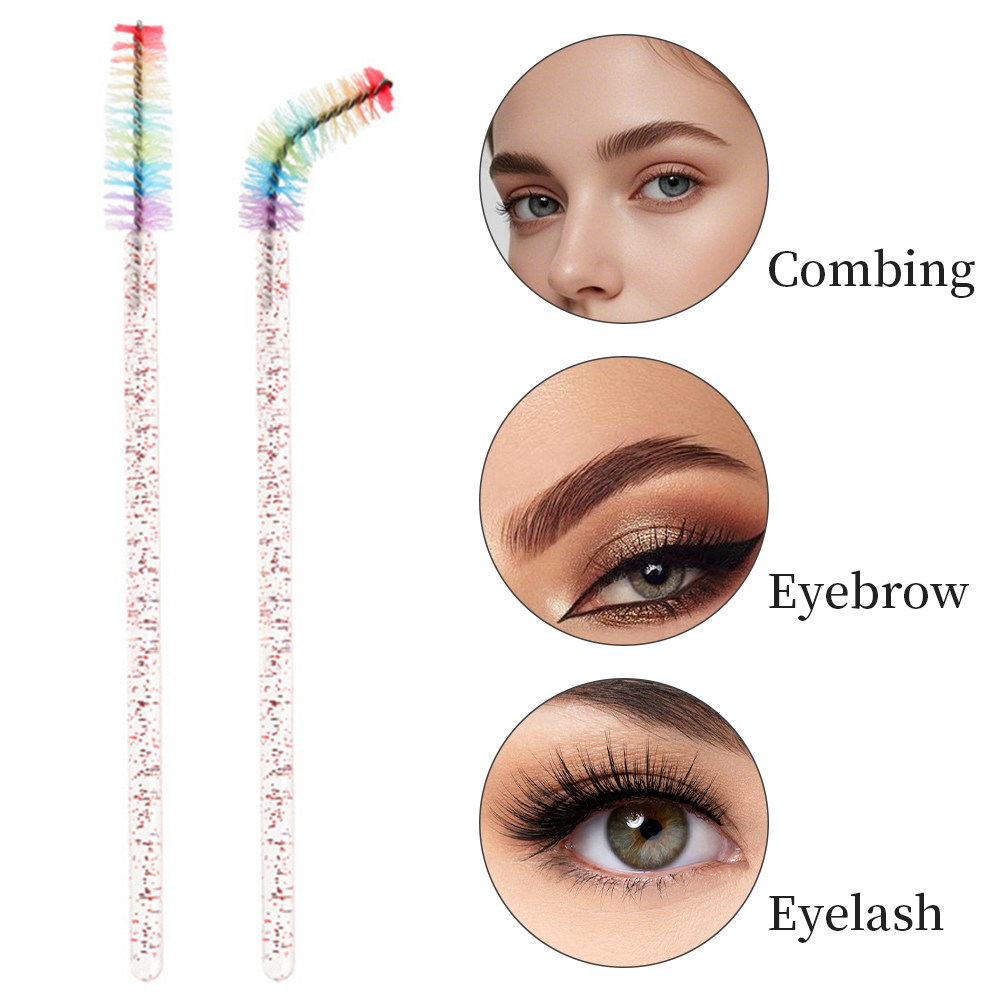 50PCS Rainbow Crystal Eyelash  - Eyelash Extension Maps recension och pris
