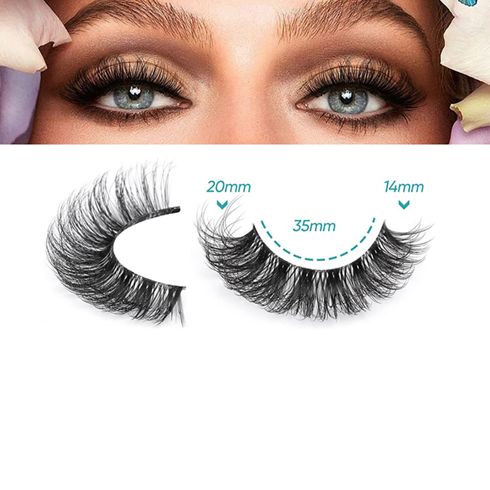 10 Pairs False Eyelashes 6D Su - Eyelash Extension Cat Eye Wispy recension och pris