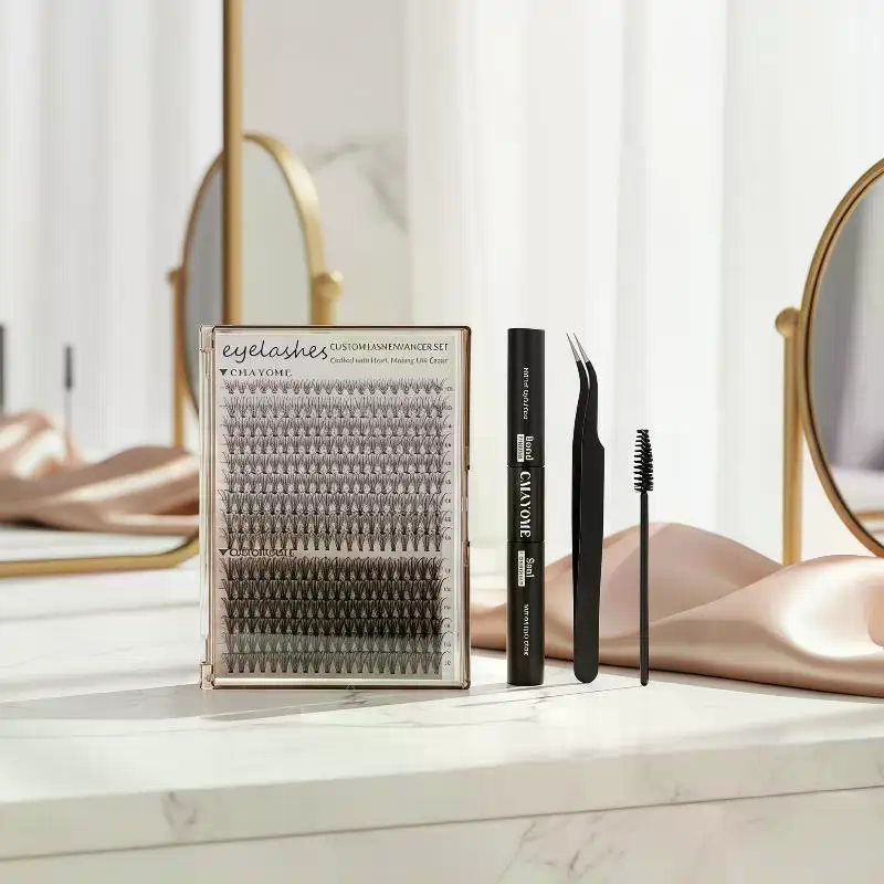 10D-100D 3D False Eyelash Kit  - Eyelash Extension Cluster recension och pris