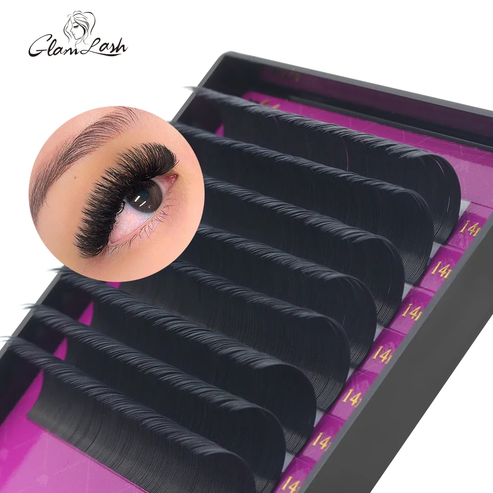 GLAMLASH Wholesale 16Rows BCCC - Eyelash Extension Single Lash recension och pris