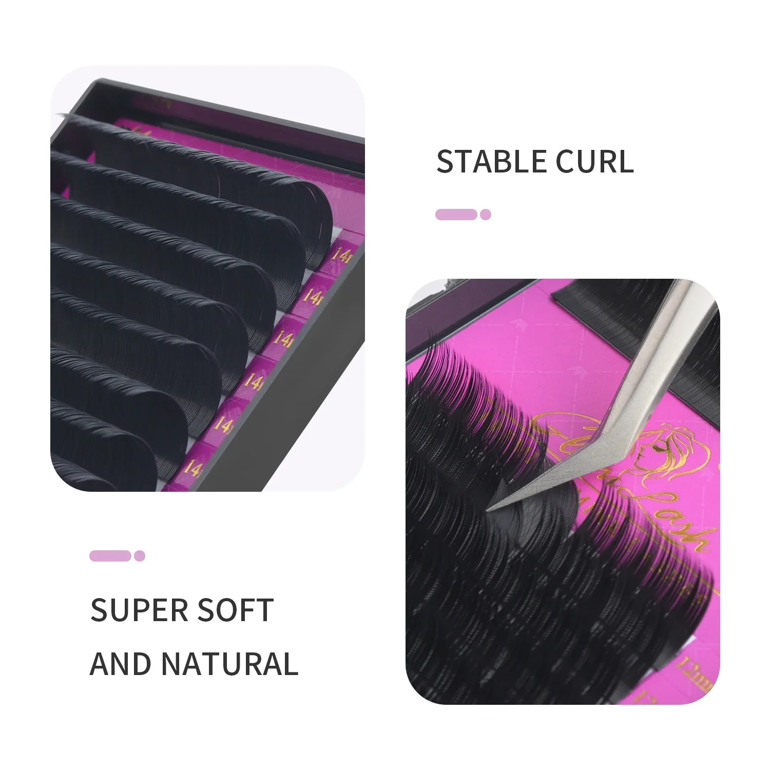 GLAMLASH Wholesale 16Rows BCCC - Eyelash Extension Single Lash recension och pris