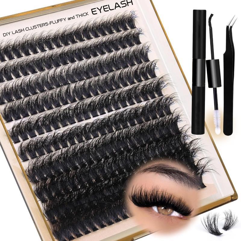 New Fluffy Thick Lash Clusters - Eyelash Extension Cluster recension och pris