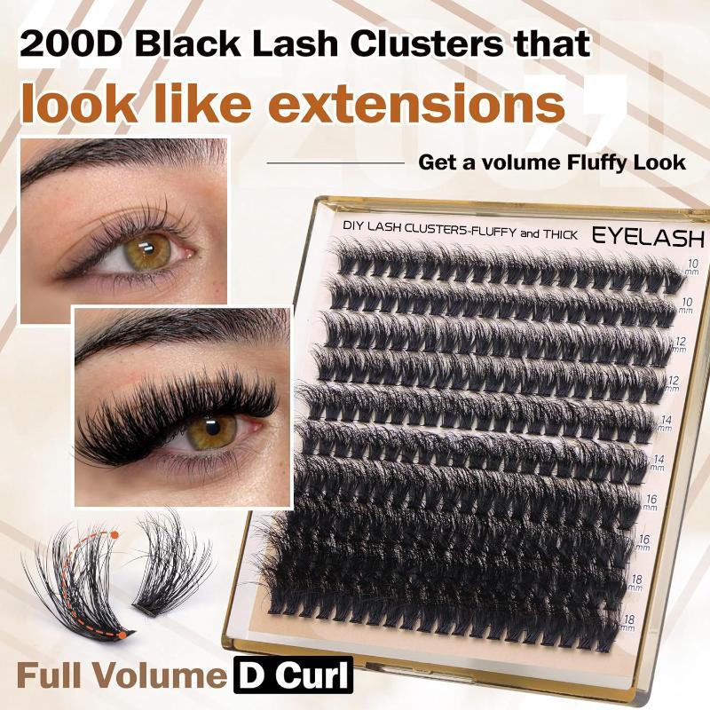 New Fluffy Thick Lash Clusters - Eyelash Extension Cluster recension och pris