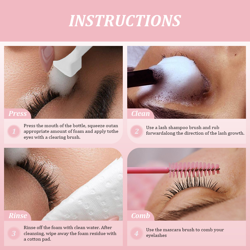 NATUHANA 60ml Gentle Lash Clea - Eyelash Extension No 9 recension och pris