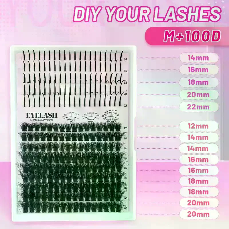 Lash Clusters Kit Lash Spikes  - Eyelash Extension Volume Lashes recension och pris