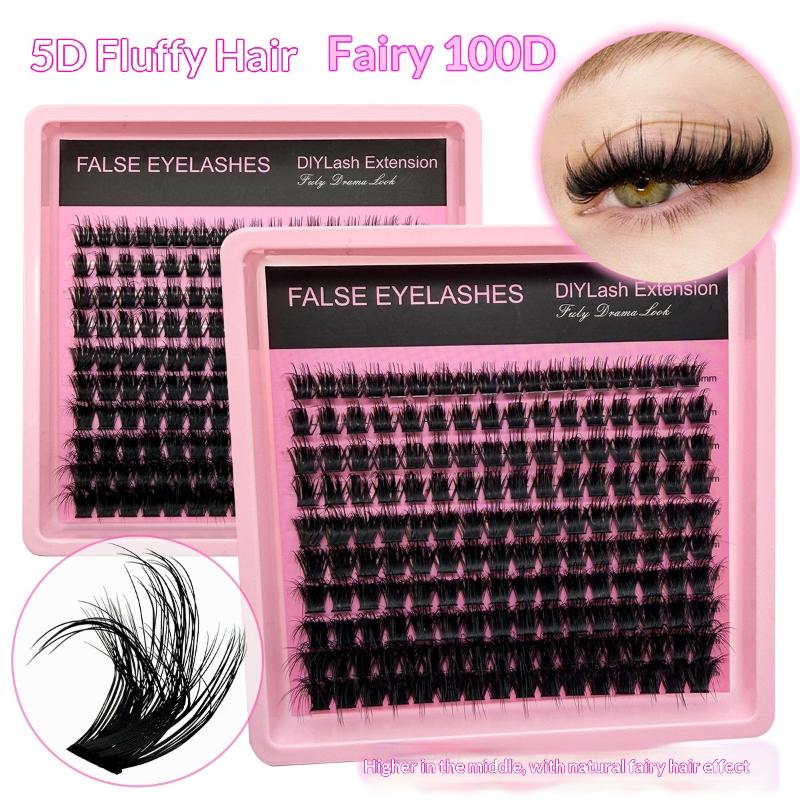New 10Row 140 Clusters Fluffy  - Eyelash Extension Wispy recension och pris