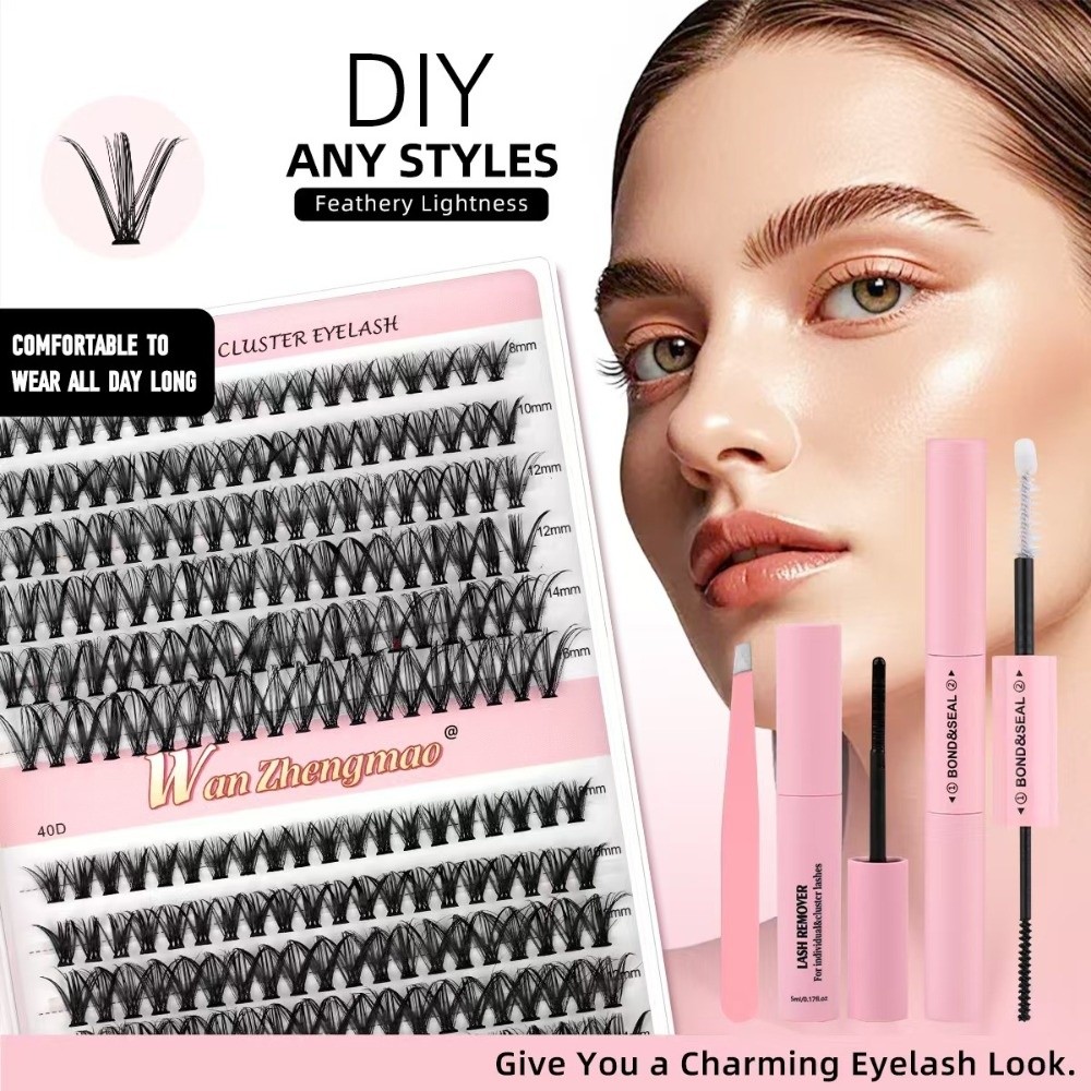 8-16mm Length False Eyelashes  - Eyelash Extension Cluster recension och pris