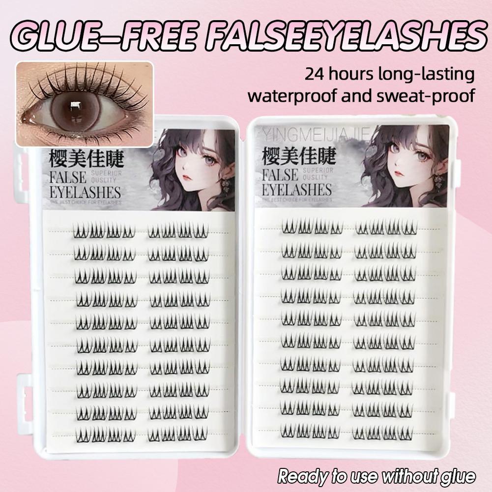 U Shape Glue-free False Eyelas - Eyelash Extension Single Lash recension och pris
