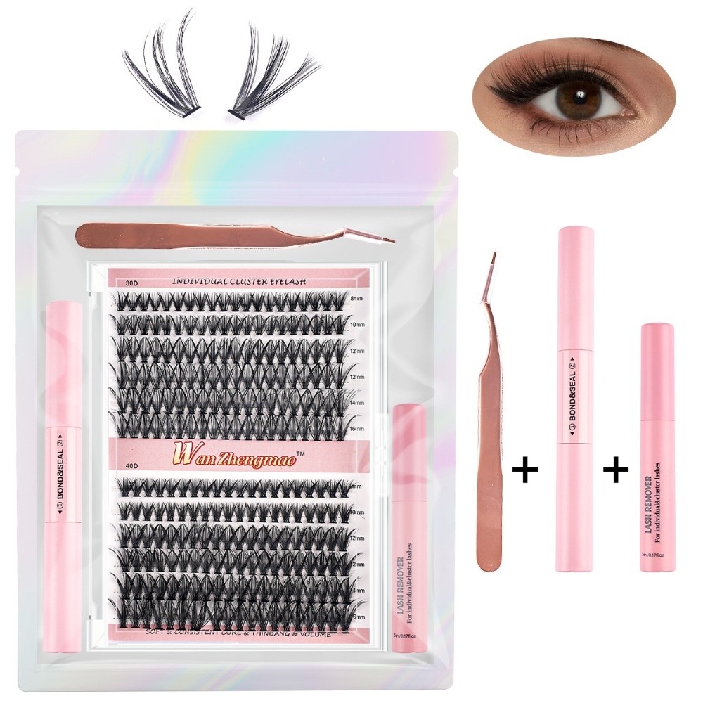 8-16mm Length False Eyelashes  - Eyelash Extension Cluster recension och pris