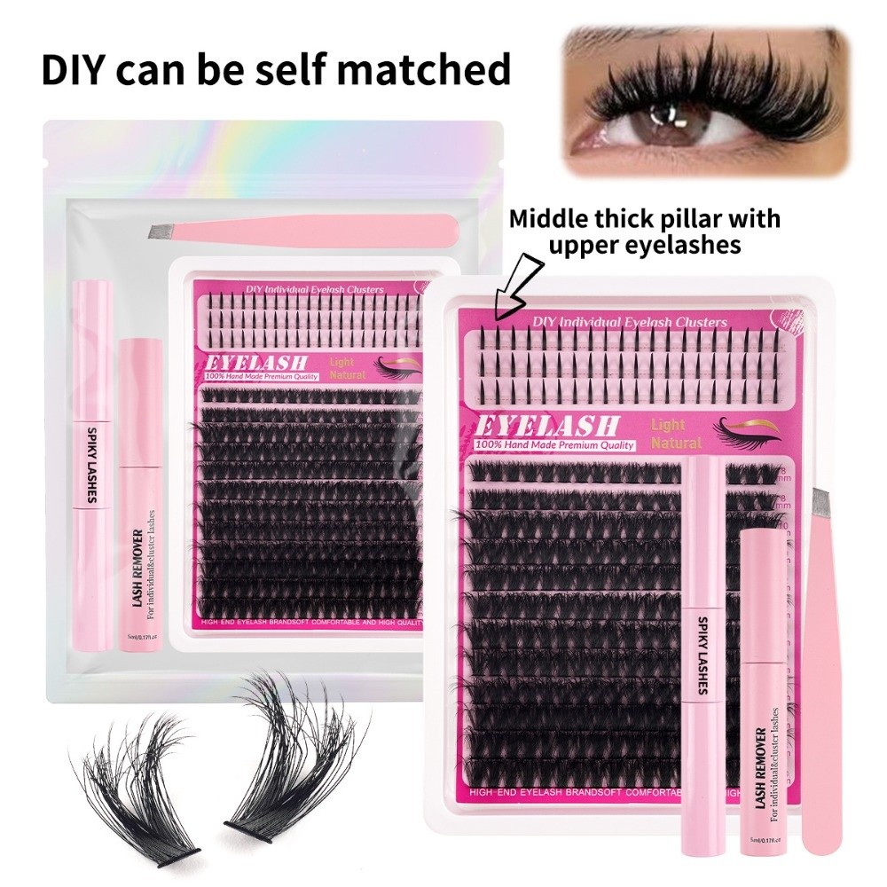 8-18mm Length False Eyelashes  - Eyelash Extension Cluster recension och pris
