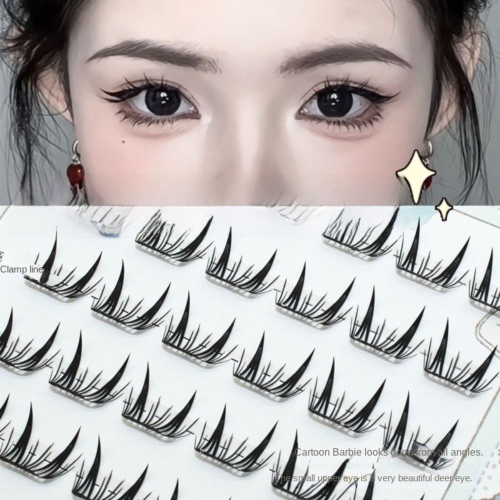 Fashion Fluffy No-Glue False E - Eyelash Extension For Men recension och pris