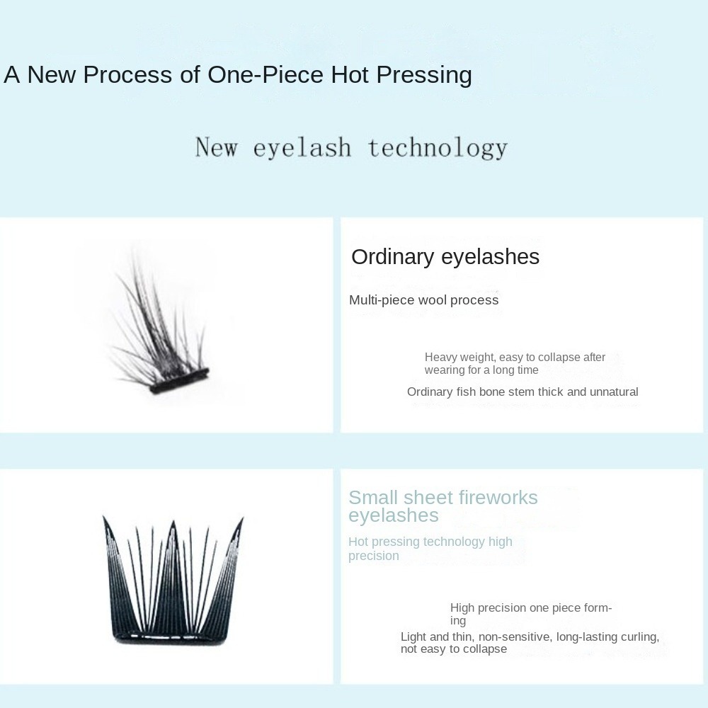 Fashion Fluffy No-Glue False E - Eyelash Extension For Men recension och pris