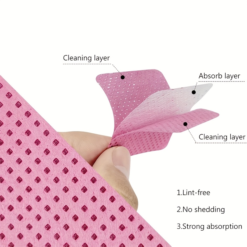 50/100/200pcs Lint-Free Nail W - Eyelash Extension Remover Gel recension och pris