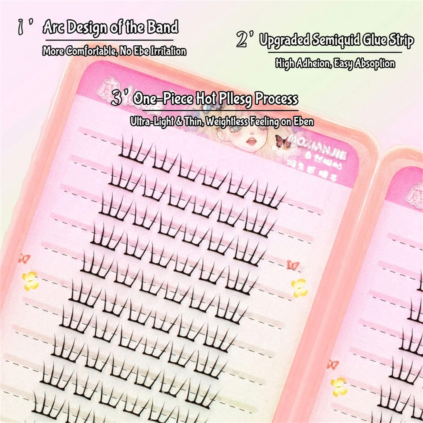 No glue lash extenstions Korea - Eyelash Extension No 9 recension och pris