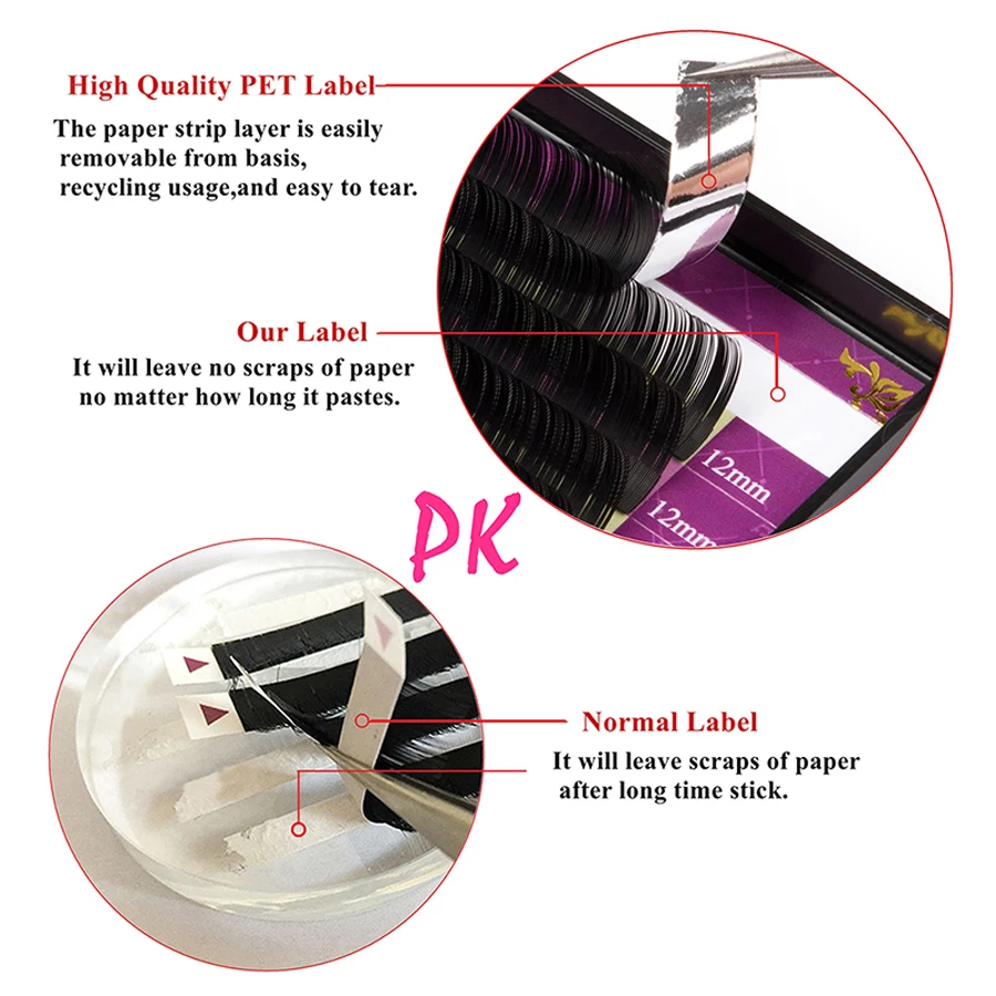 GLAMLASH wholesale 16Rows High - Eyelash Extension Single Lash recension och pris